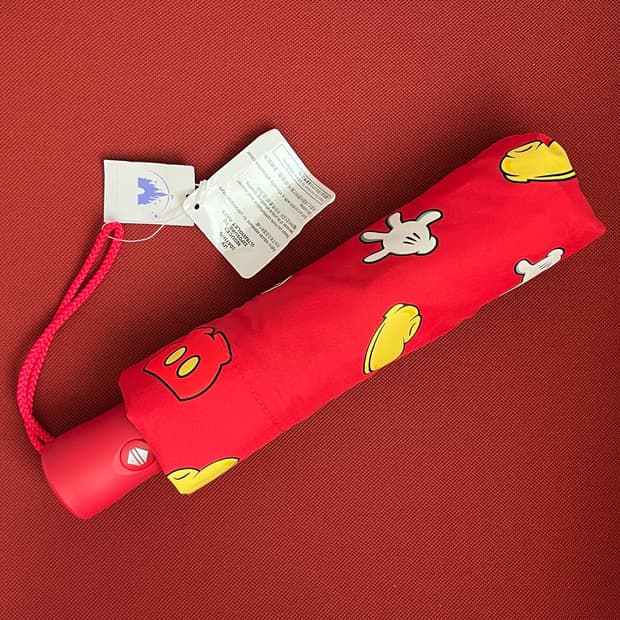 홍콩디즈니랜드 미키마우스 패턴 자동우산