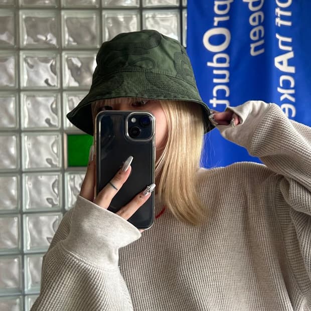 GLAMOUR SNAKE 히스테릭 글래머 뱀 버킷 햇