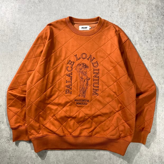 [XL] PALACE 팔라스 런디니움 퀼티드 스웻셔츠
