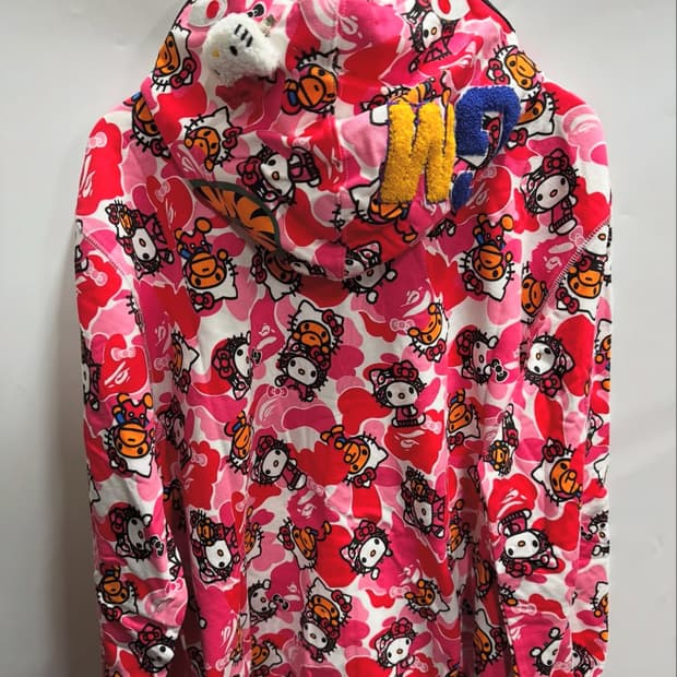 베이프 헬로키티 후드집업