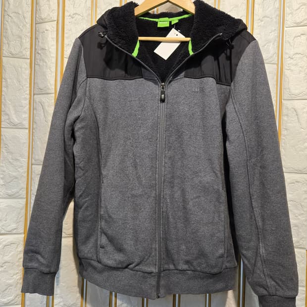 휴고보스 남성 털 후드점퍼 후드집업L-XL