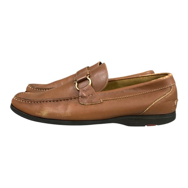 페레가모 간치니 장식 로퍼 브라운 8.5(275)