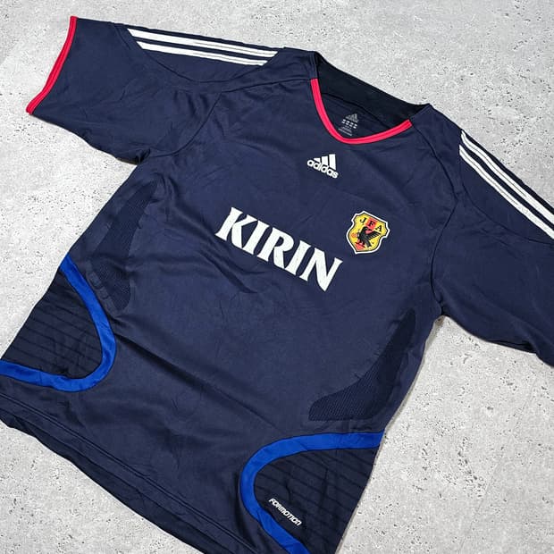 아디다스 일본 JFA 국대 풋볼 트레이닝 훈련복 반팔 06-07