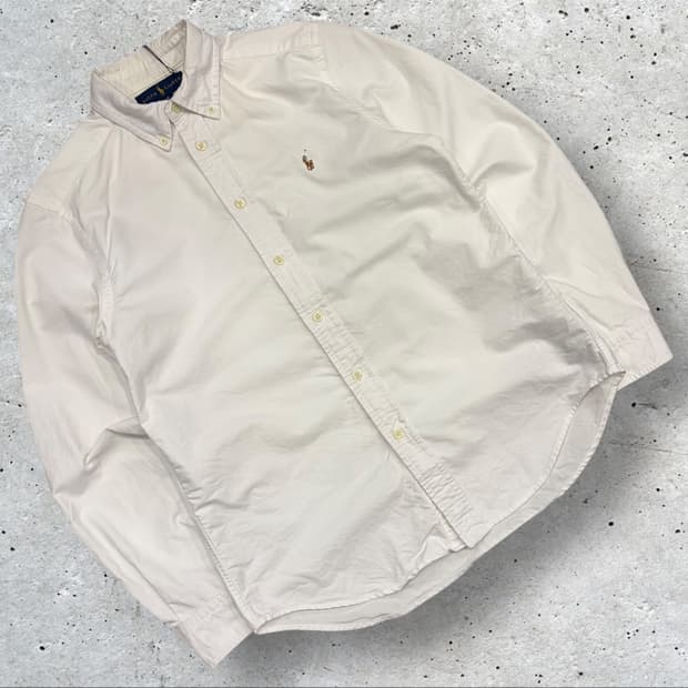 [L] 폴로 랄프로렌 옥스포드 셔츠 화이트 B973