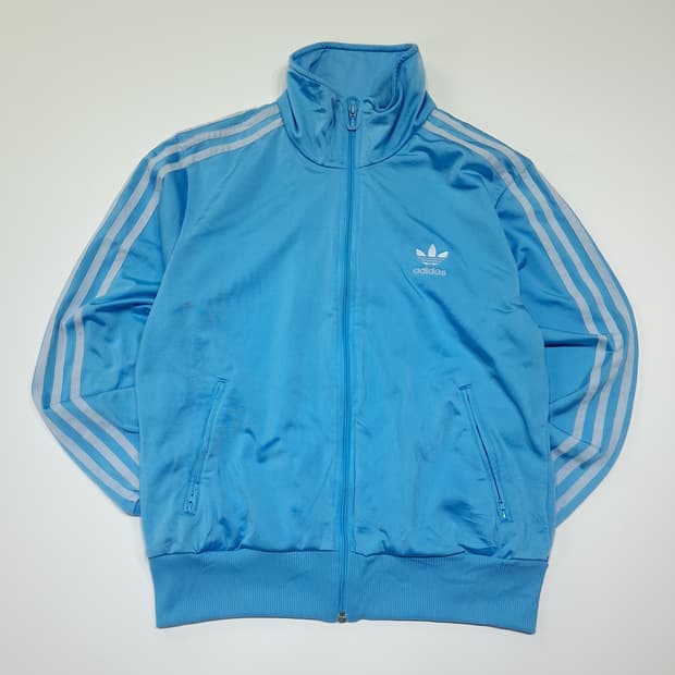 CL963 L 아디다스 90s 올드스쿨 빅트레포일 스카이블루 트랙자켓