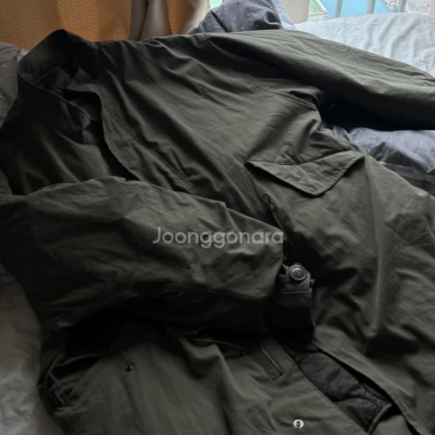 프릭스스토어 M65 올리브 야상 피쉬테일 롱 개파카 모즈코트