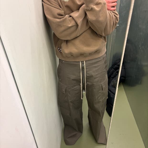 [50] 릭오웬스 와이드 코튼 카고 팬츠