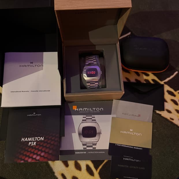 해밀턴 PSR 디지털 시계 풀박스 (미사용급)