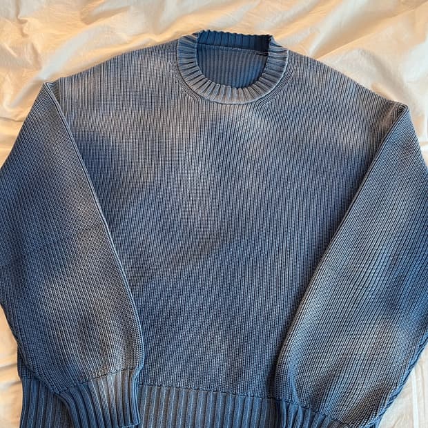 velour garments 페이디드 스카이 블루 니트 M 초판