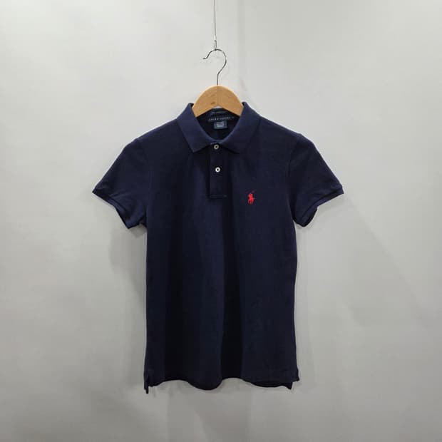 폴로랄프로렌 우먼 피케 카라티 네이비 M