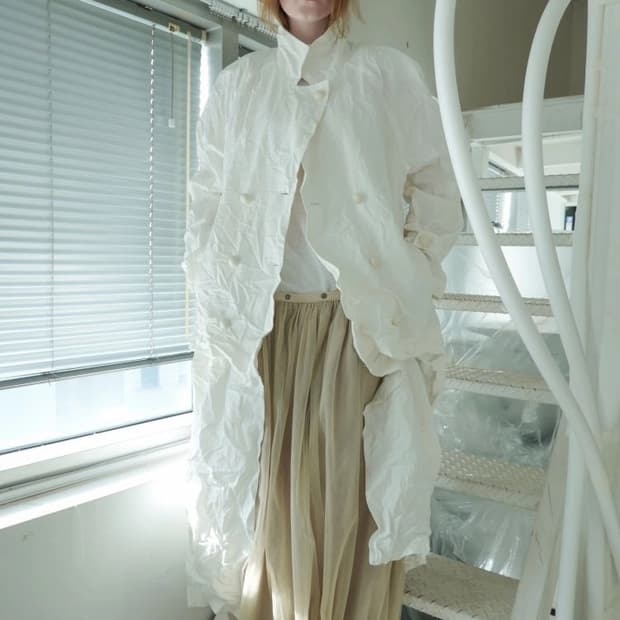 Paper Vintage Coat white