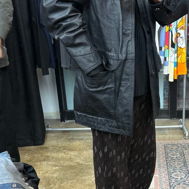 100% 양가죽 빈티지 카코트