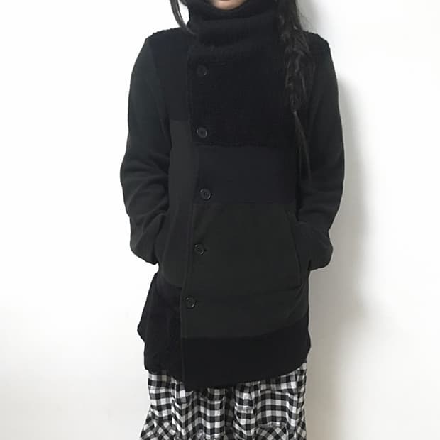 Gomme 고무 변형 하이넥 코트