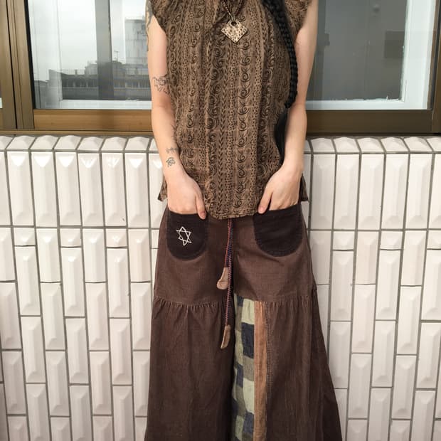 Ethnic pattern blouse