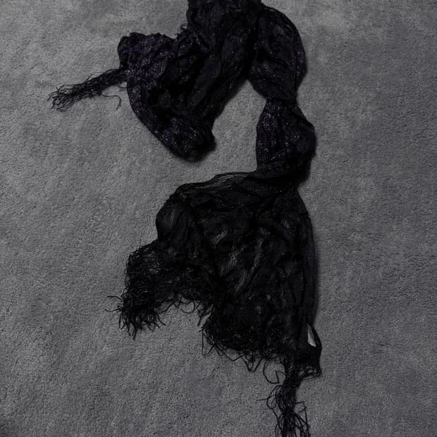 Vintage V-kei,punk mood purl scarf