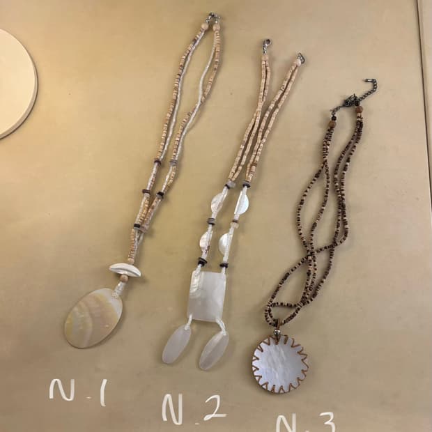자개 빈티지 목걸이 nacred necklace N.01