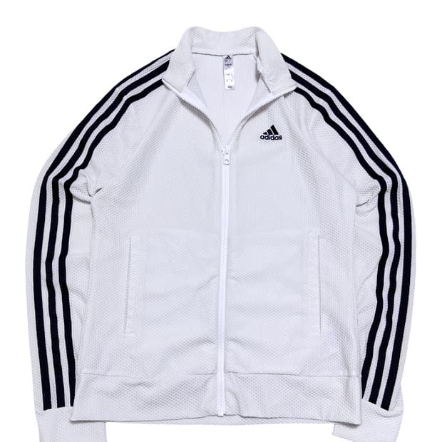 아디다스 흰색 트랙탑 져지