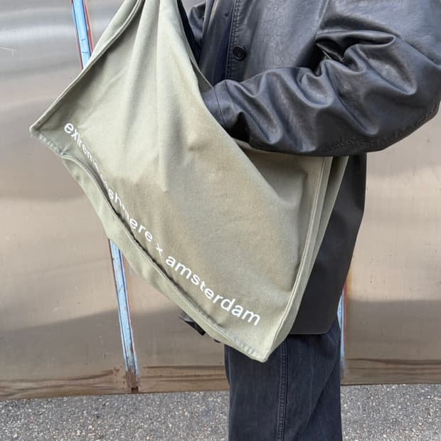 [OS] 익스트림 캐시미어 토트백 카키