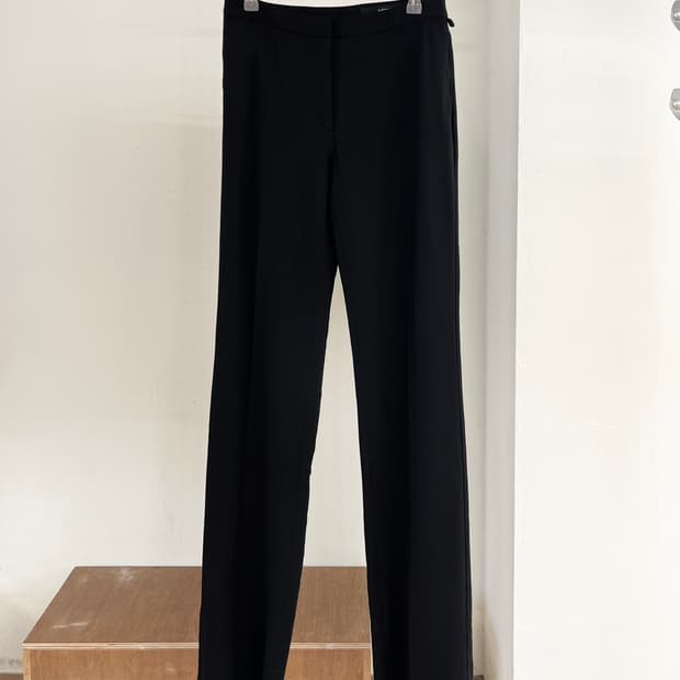 베르사체 팬츠 블랙 스트레이트 트라우저