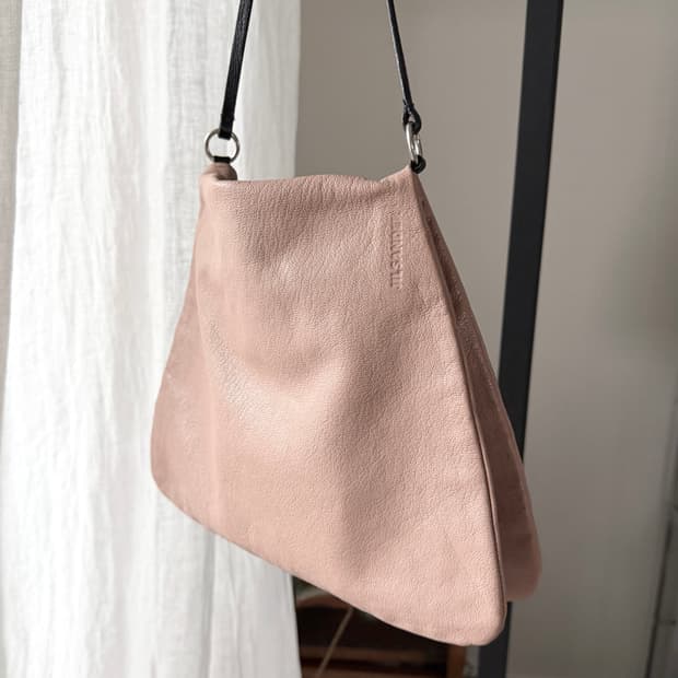 Jil Sander folded leather bag