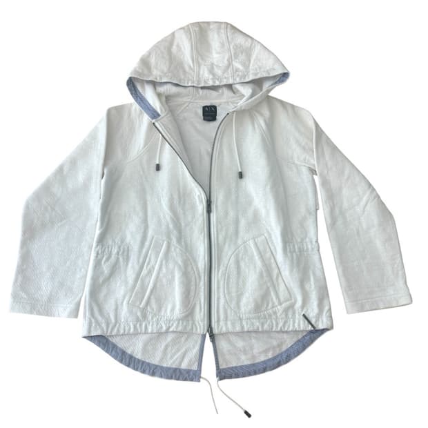 Armani hooded zip up
