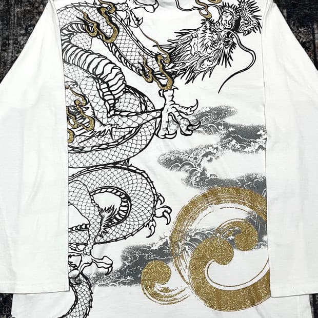 Bullet noise 오리엔탈 용 프린팅 롱슬리브 LL