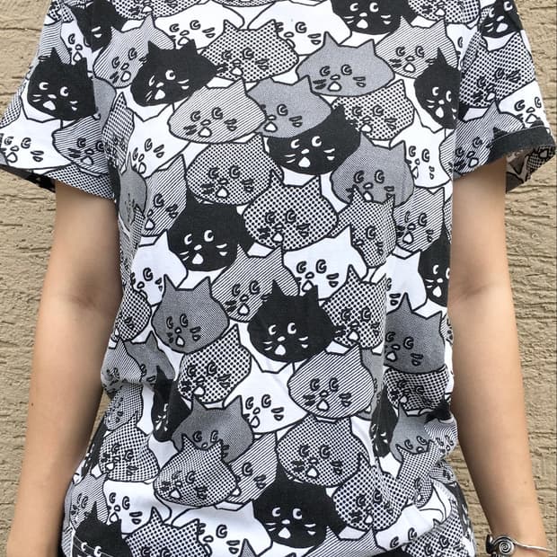 Né-net Cat Print T-Shirt