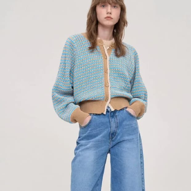 시스템 니트 가디건 90 23SS