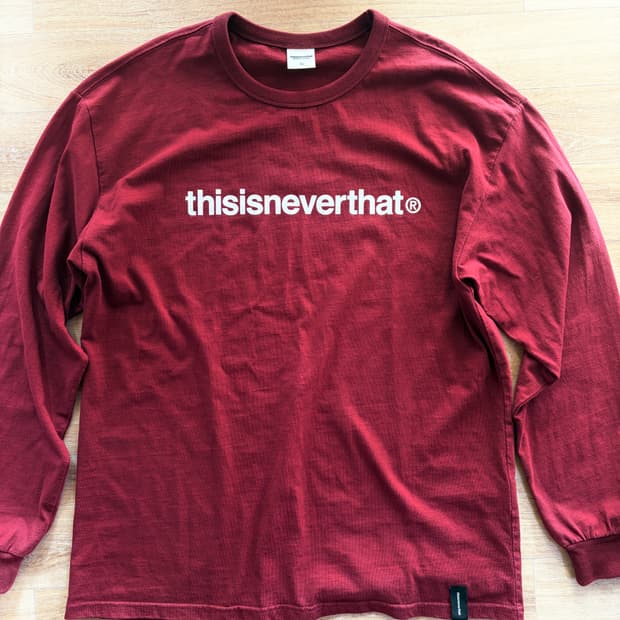 디스이즈네버댓 롱슬리브 L사이즈 버건디