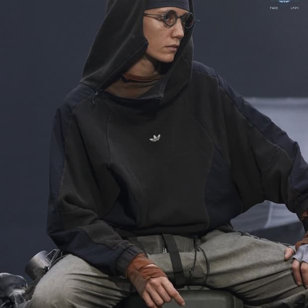 아디다스 오리지널 x HAMCUS 햄커스 22fw 컬러블록 로고 맨투맨