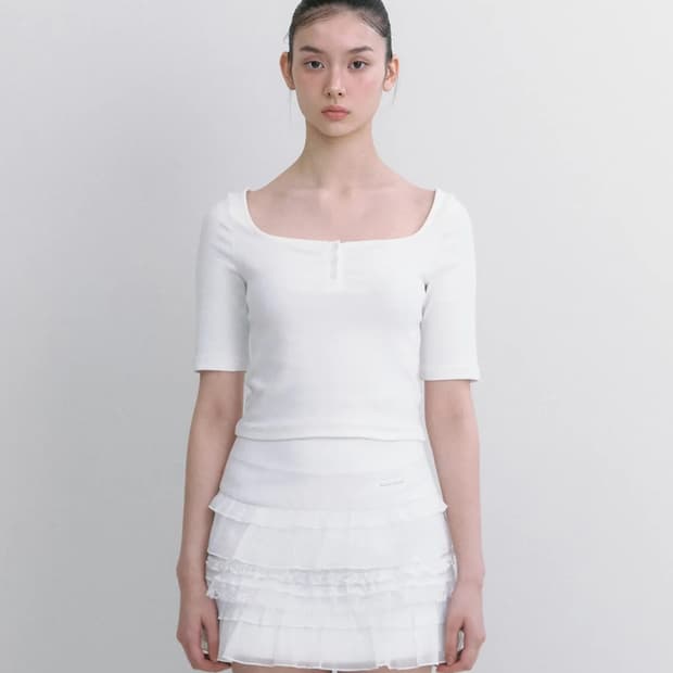 낫유어로즈 Harin t-shirts white