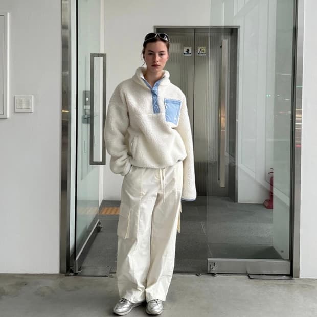 리본빛 tallos padded pocket pants