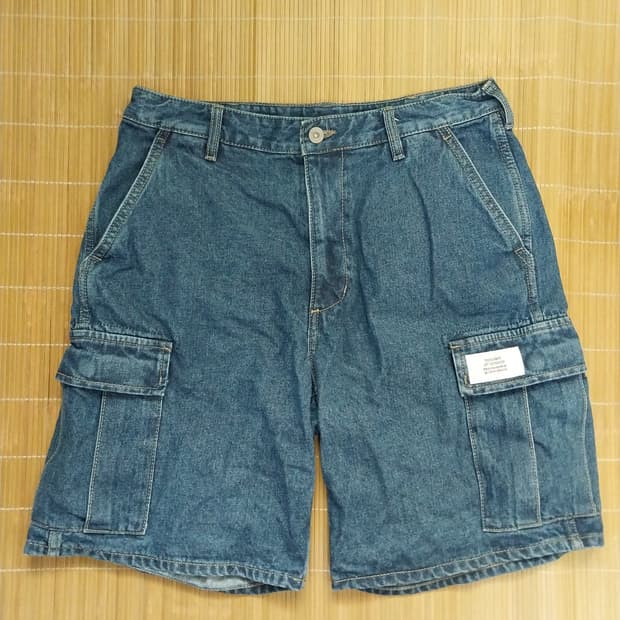 디스이즈네버댓 데님 카고 반바지 M