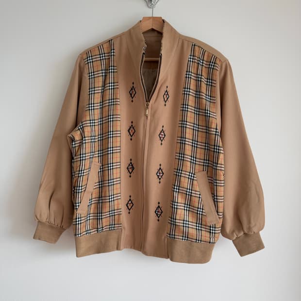 Pre owned 체크 블루죵 자켓