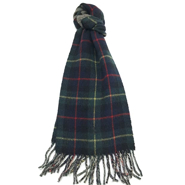 MX294 폴로 랄프로렌 블랙워치 헤링본 램스울 양면 목도리 머플러