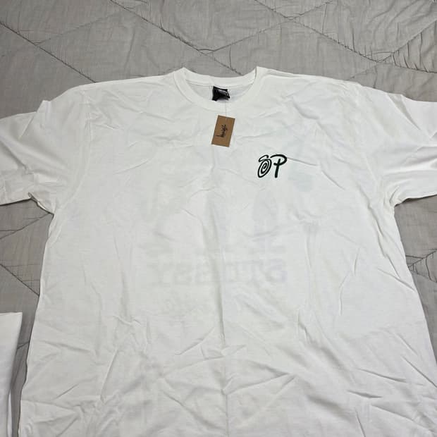 스투시 파타 티셔츠 화이트 2XL, XL
