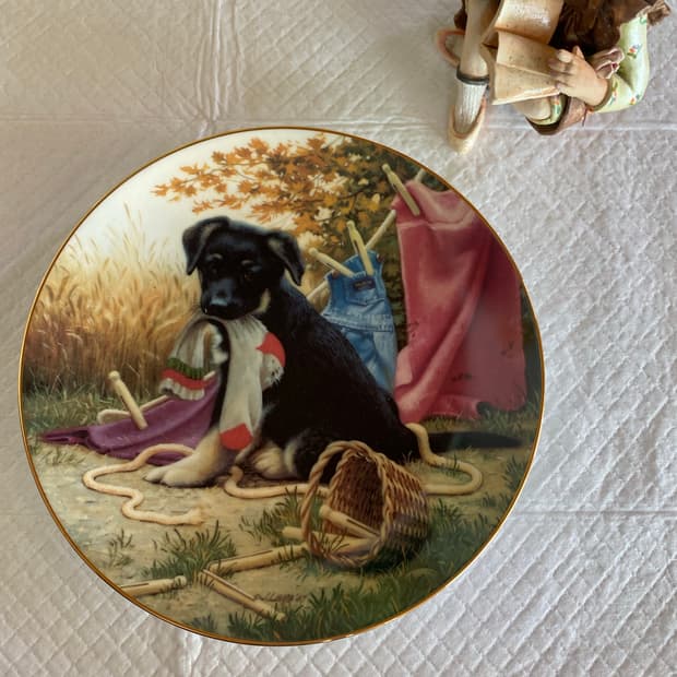 빈티지 미국 그릇 접시 장식품