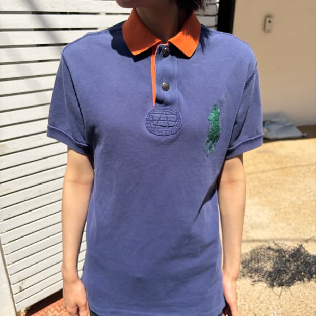 Polo Ralph Lauren 빅포니 네이비 반팔 카라 티셔츠