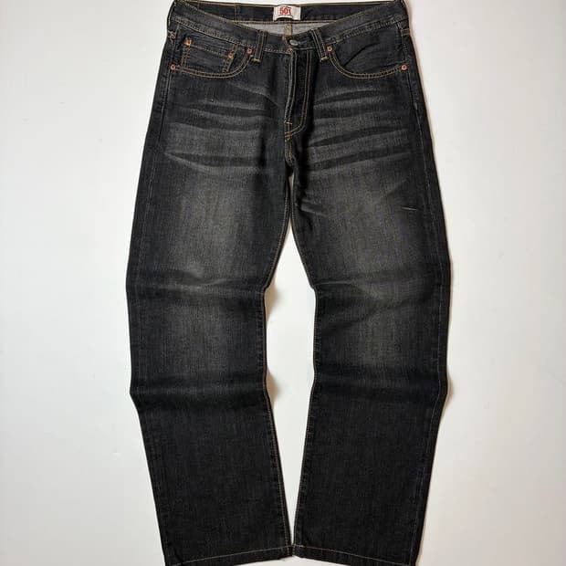 리바이스 501 블랙 스톤 스트레이트 데님 팬츠 PN8872