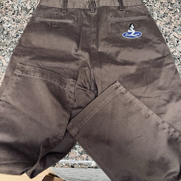 22FW 슈프림 핀업 치노 팬츠 브라운