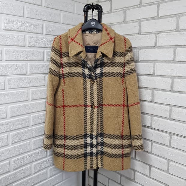 [uk10/55/정품] 버버리 노바체크 울코트