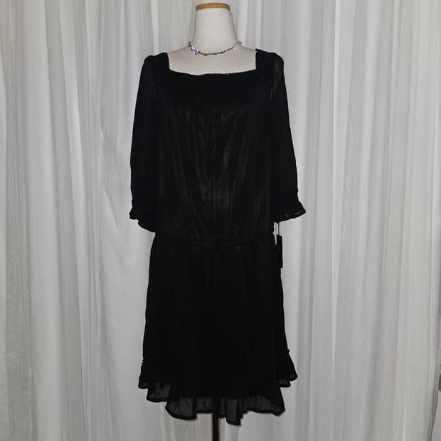 pikabia 공겜 히메 문 블랙 드레스 