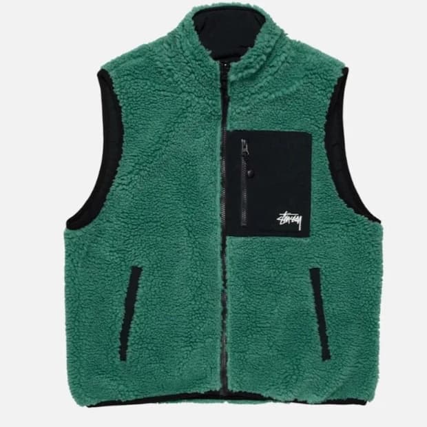 스투시 쉐르파 리버시블 베스트