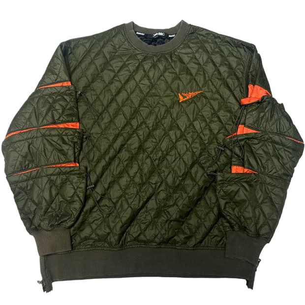 MMIC 카키퀄팅맨투맨 L