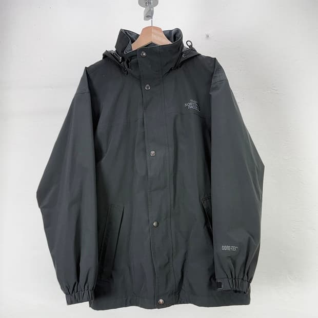 노스페이스 00s 블랙 고어텍스 후디 윈드 브레이커 자켓