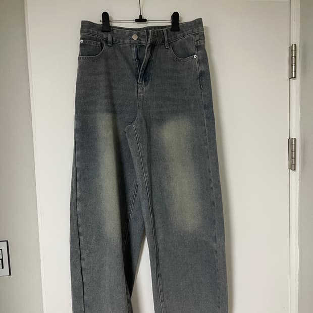 빈티지 감성 와이드 데님 팬츠