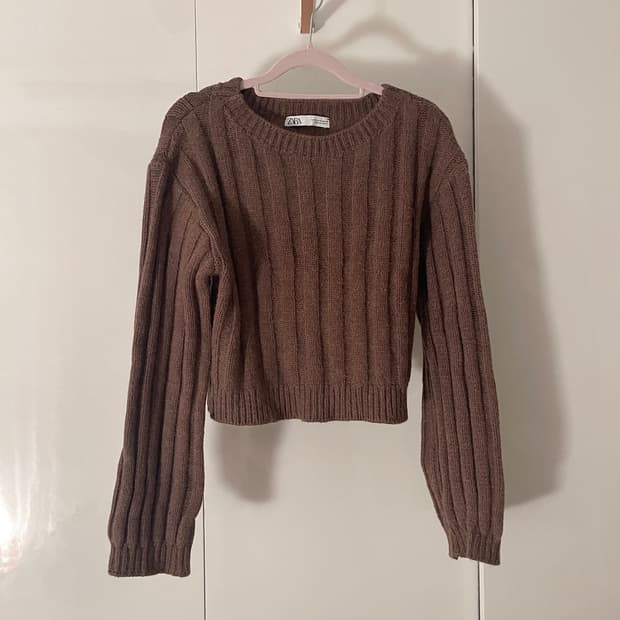 자라 ZARA 브라운 스웨터 니트 M 사이즈