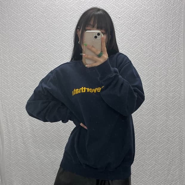 디스이즈네버댓 레트로 빈티지 약기모 맨투맨 L C09236