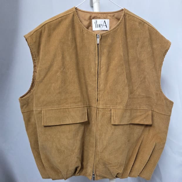 남녀 프리 134/ 코듀로이 투포켓 골덴 조끼 베스트 