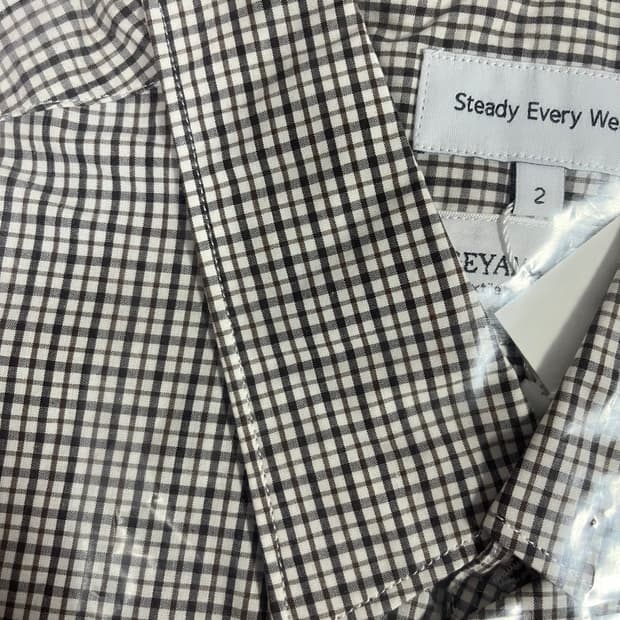 스테디에브리웨어 체크셔츠 (브라운 체크) 2사이즈 (새상품)